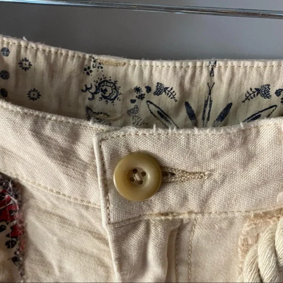 Free People distressed paisley patterned jeans - Picture 6 of 16